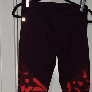 Fabletics Red and Crimson Capris